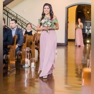 Azazie Rose - Strapless - Chiffon Dress, Worn Once.